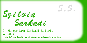 szilvia sarkadi business card